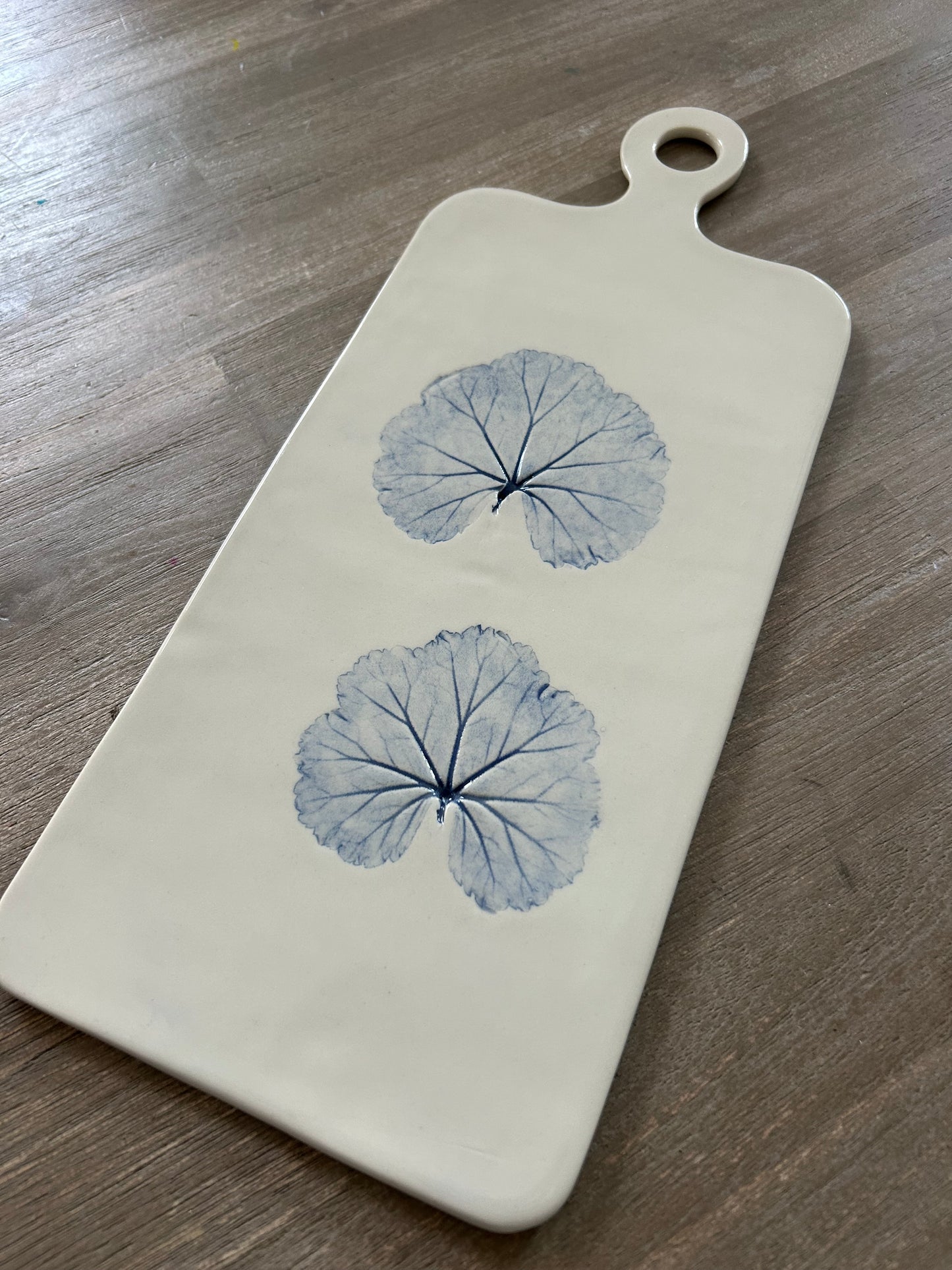 Spring Botanical Ceramic Serving Board (Large)