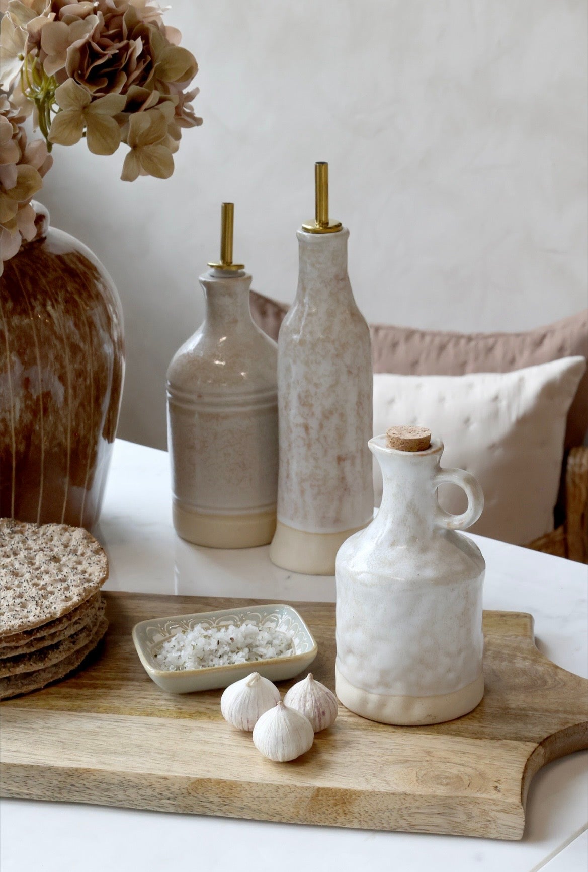 Stoneware Oil Bottle