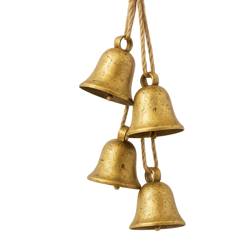 Vintage Christmas Bell Set