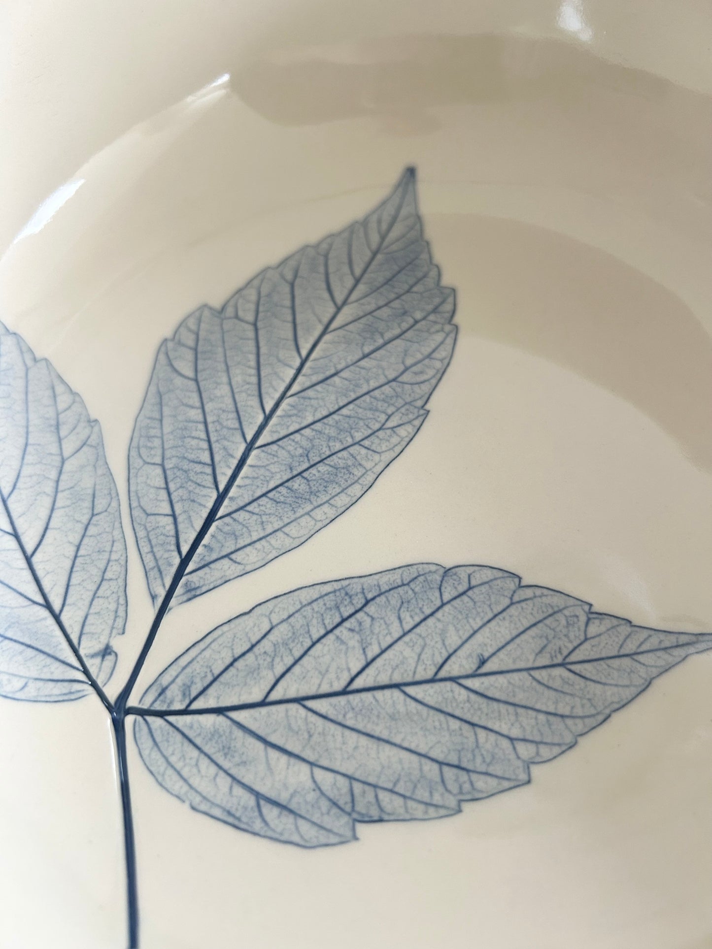 Handmade Botanical Serving Bowl