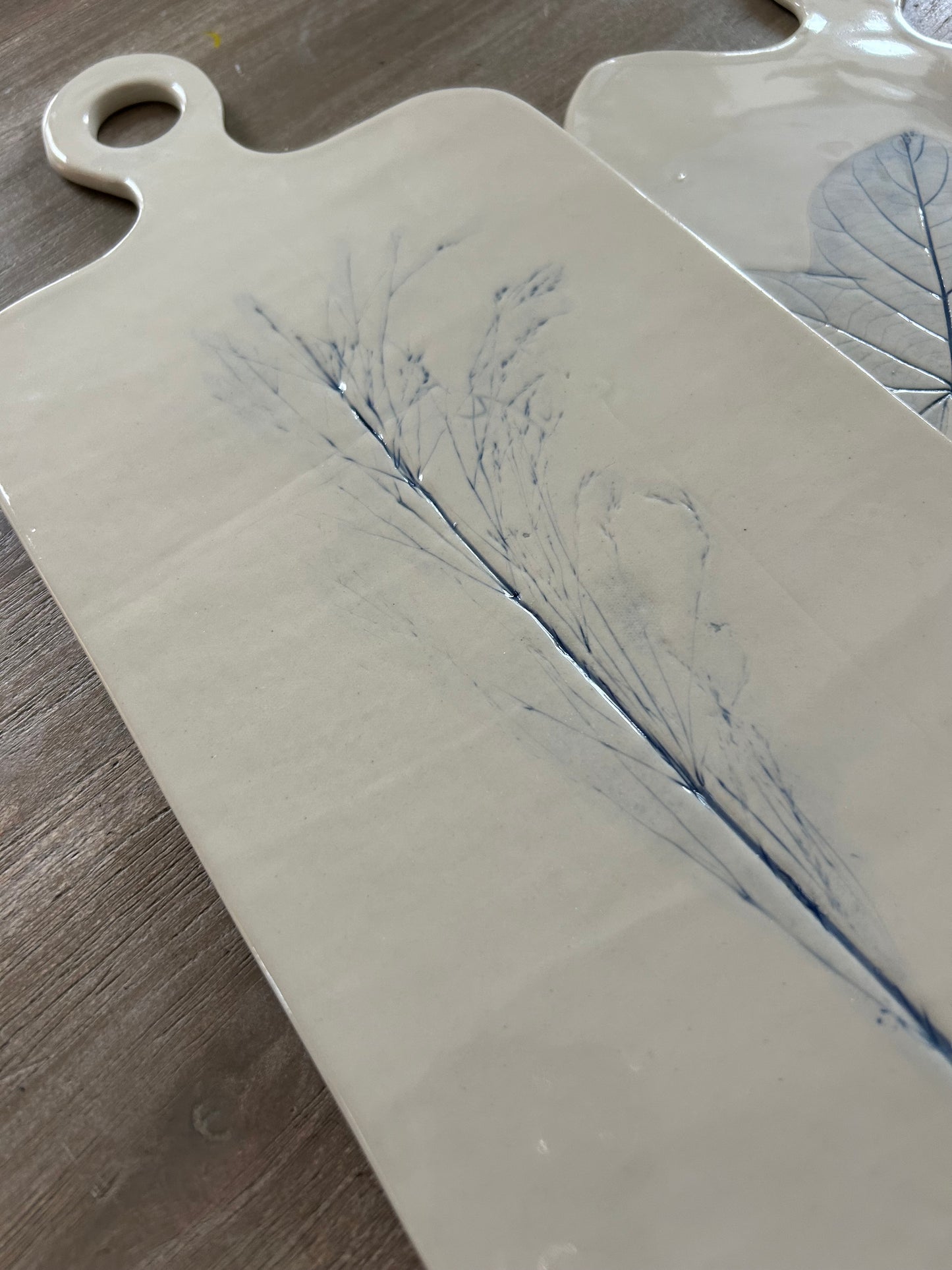 Spring Botanical Ceramic Serving Board (Large)