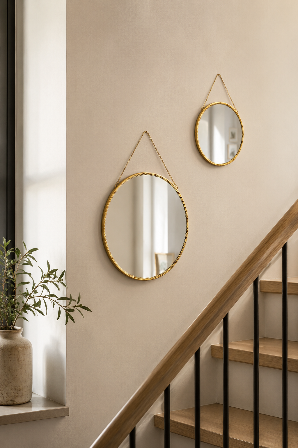 Gold Chain Hanging Mirror