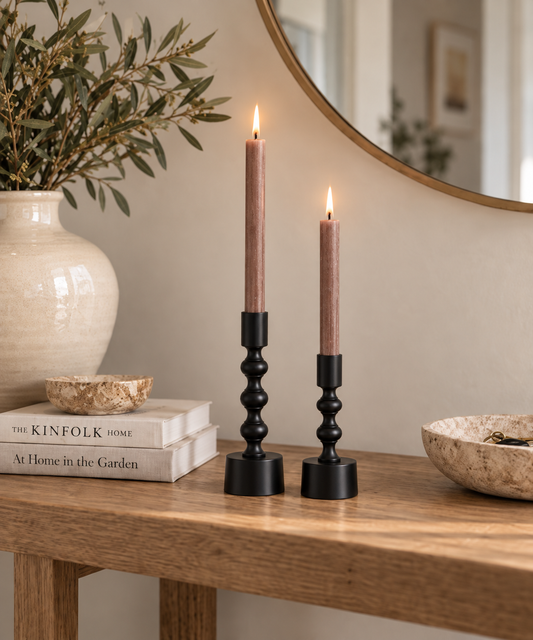 Black Metal Candle Holder