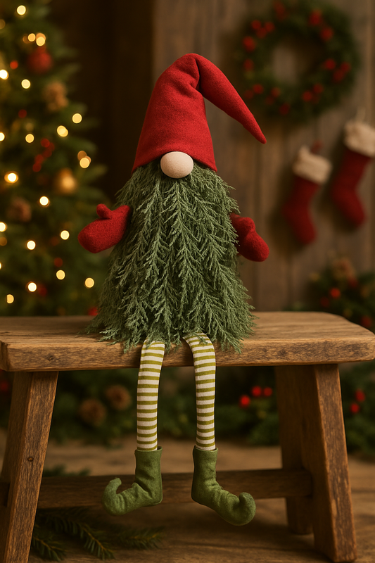 Evergreen Sitting Gnome