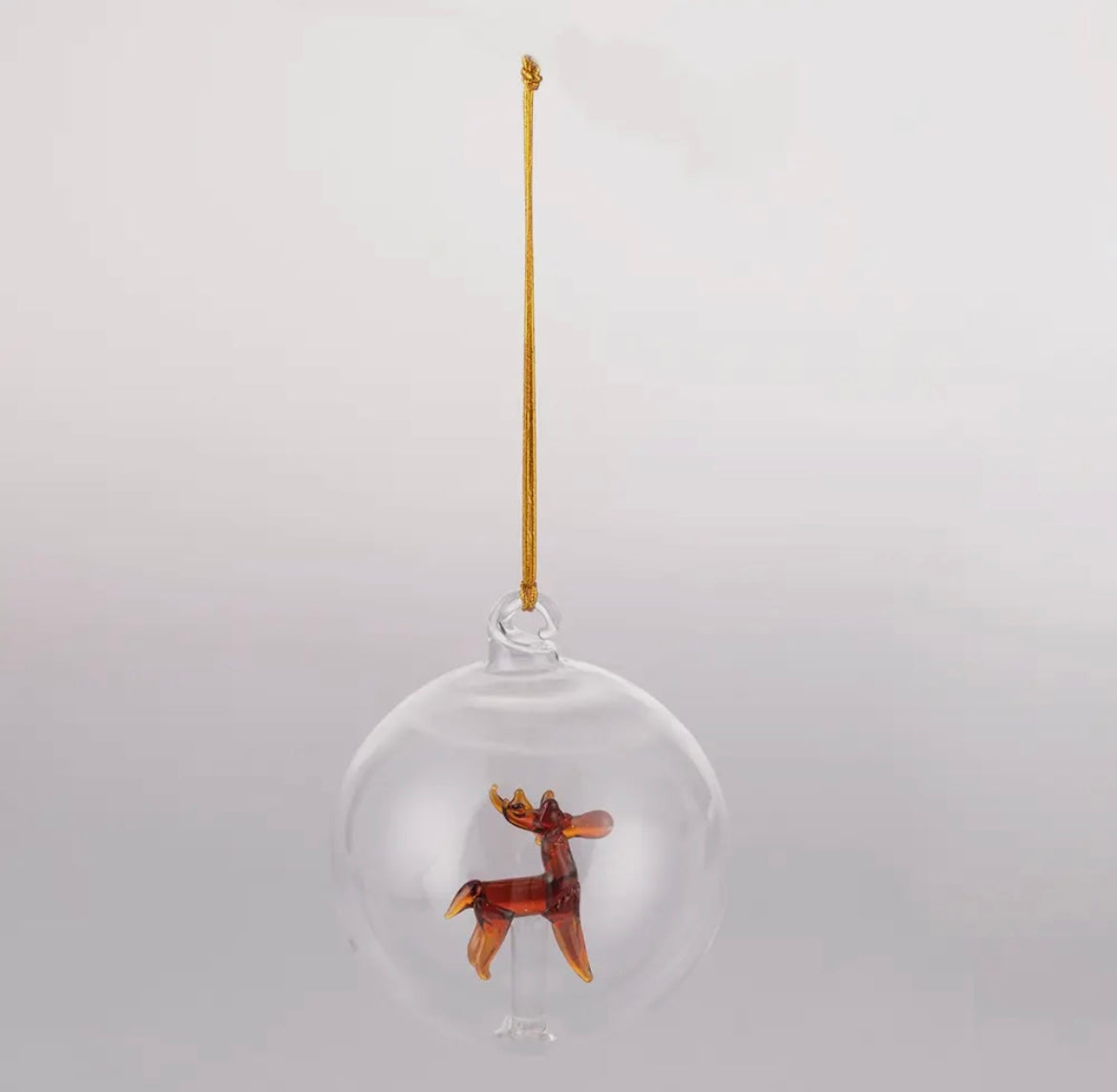 Clear Glass Christmas Bauble - Various 3D Designs
