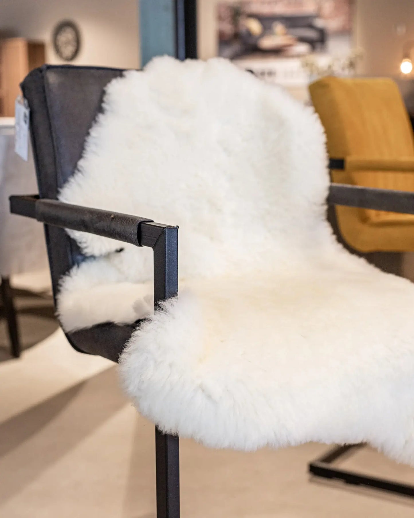 Texel Sheepskin in Natural White