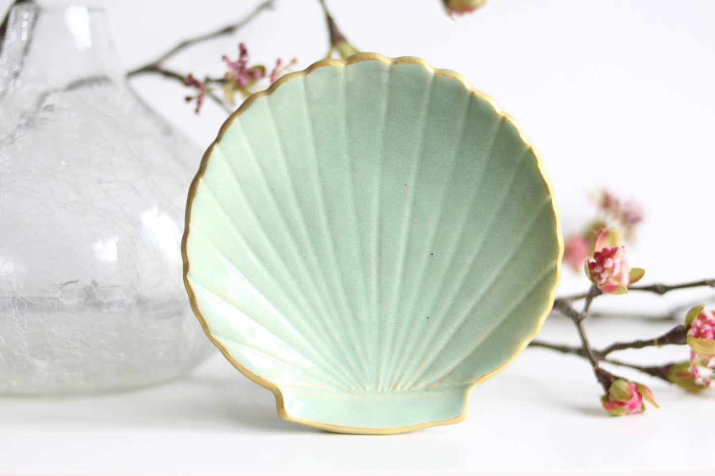 Handmade Ceramic Shell Dish – Gift Boxed