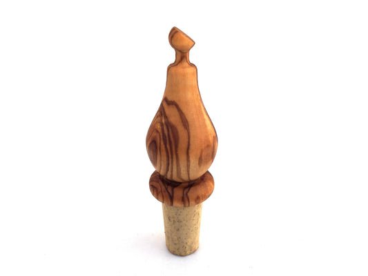 Olive Wood Wine Bottle Stopper