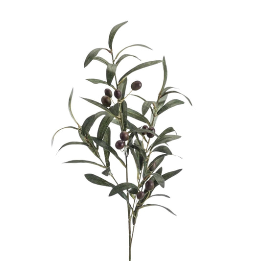 Artificial Silk Olive Spray