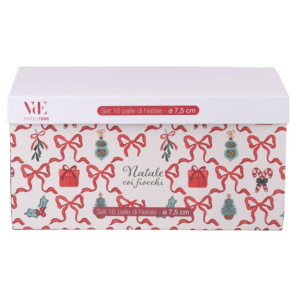 Set of 16 Nostalgic Christmas Baubles