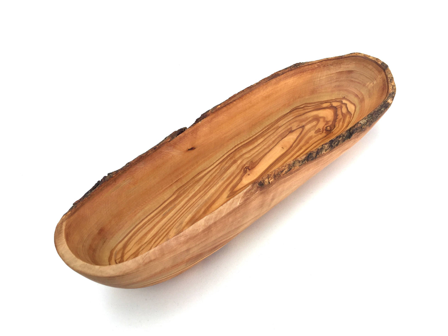 Handmade Olive Wood Baguette Bowl - 28-30 cm