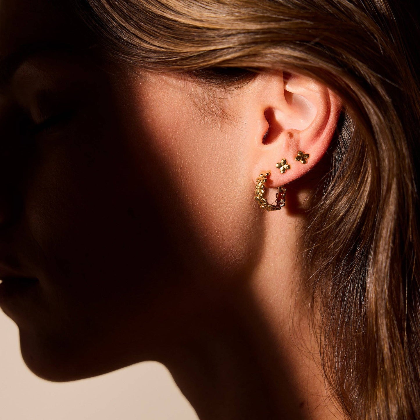 Fleur Hoop Earrings