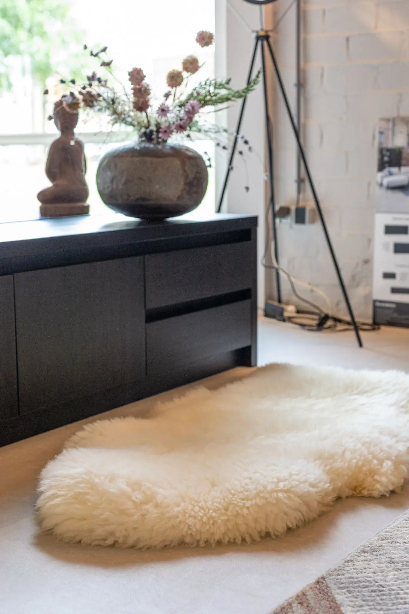 Texel Sheepskin in Natural White
