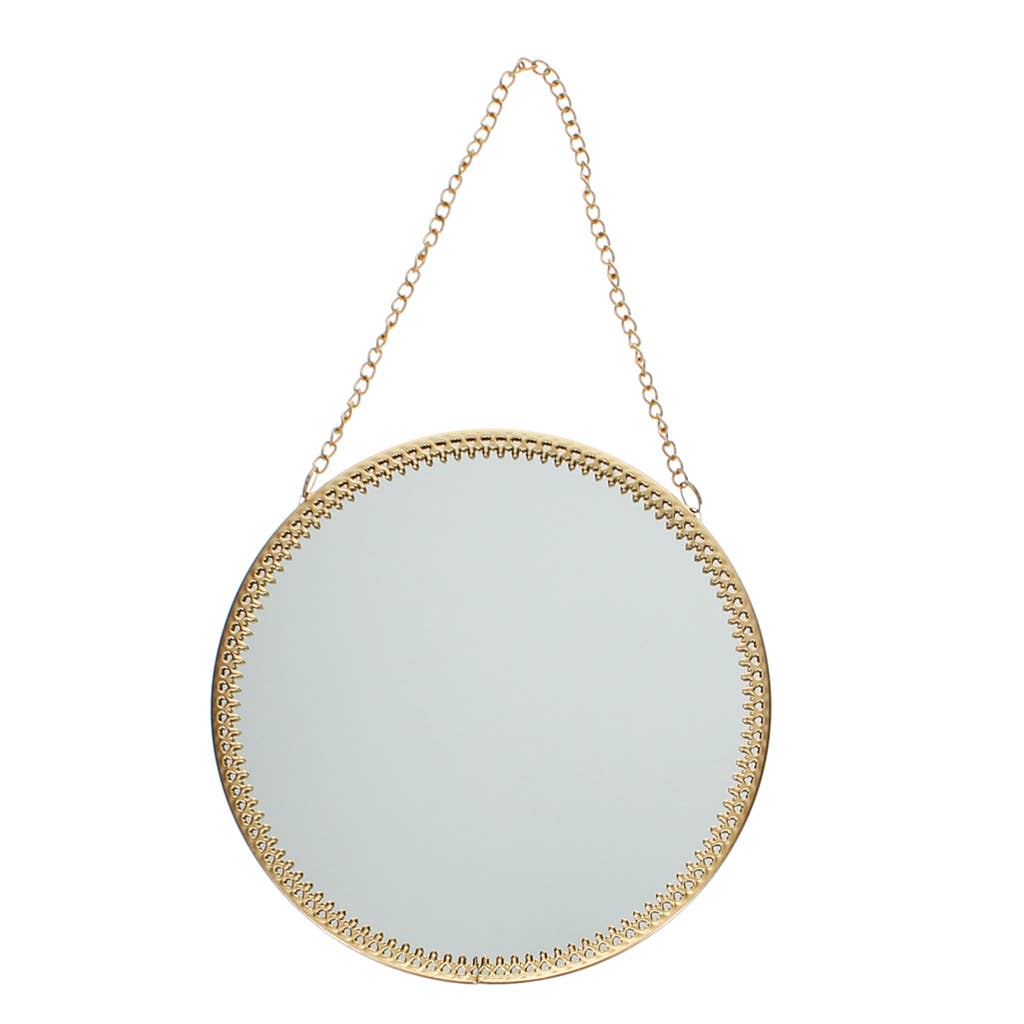 Gold Chain Hanging Mirror