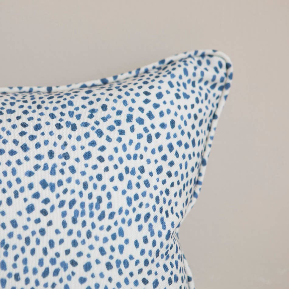 Blue Matilda Dots Cushion