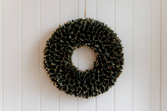 Sparkly Christmas Wooden Wreath