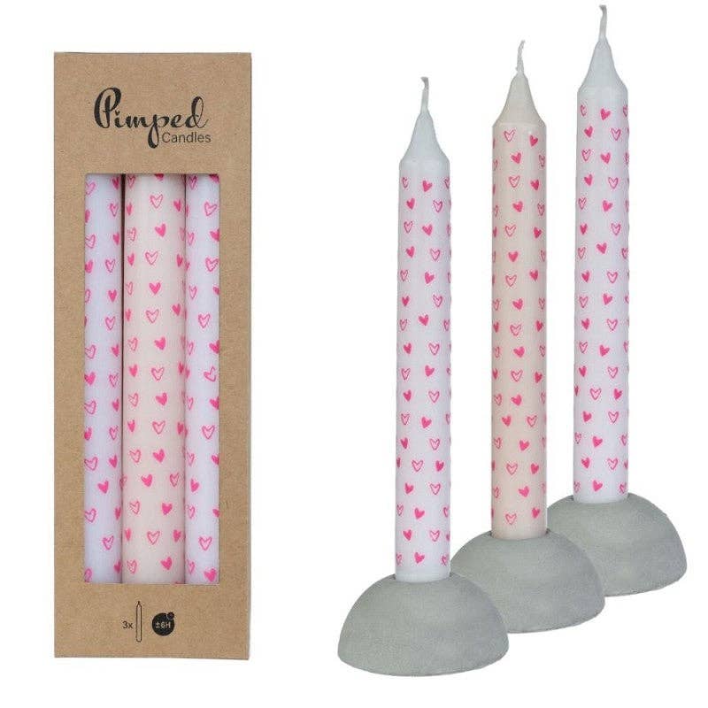 Pimped Hearts Candle Set