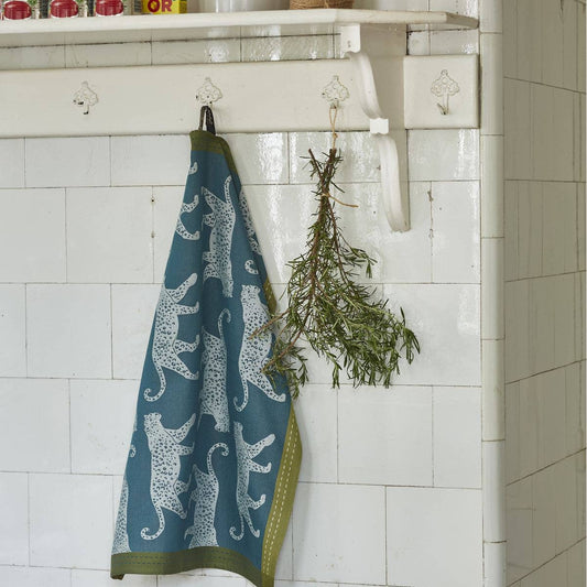 Cotton Tea Towel - Leo Print