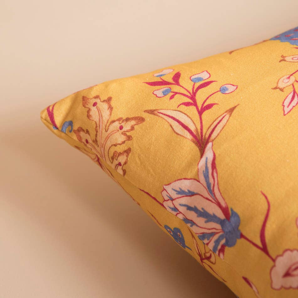 Yellow Chintz Cushion