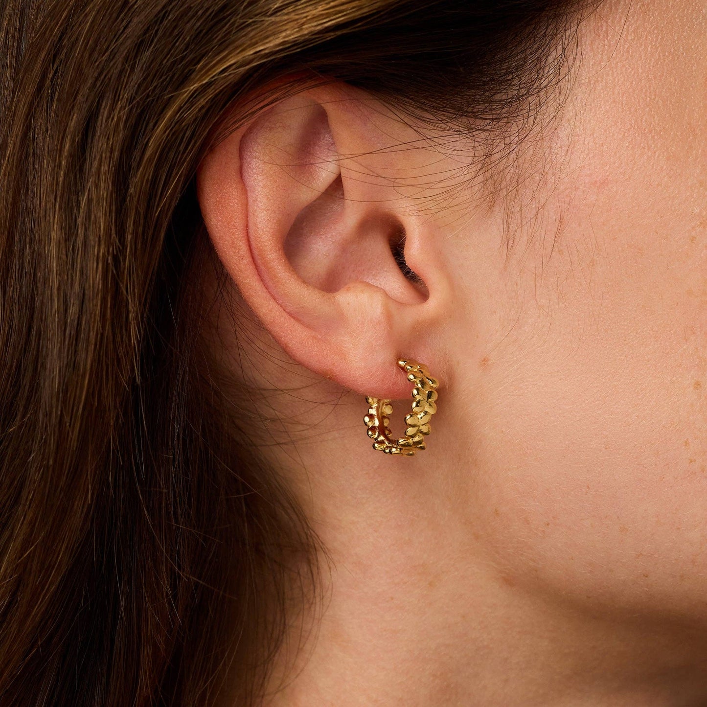Fleur Hoop Earrings