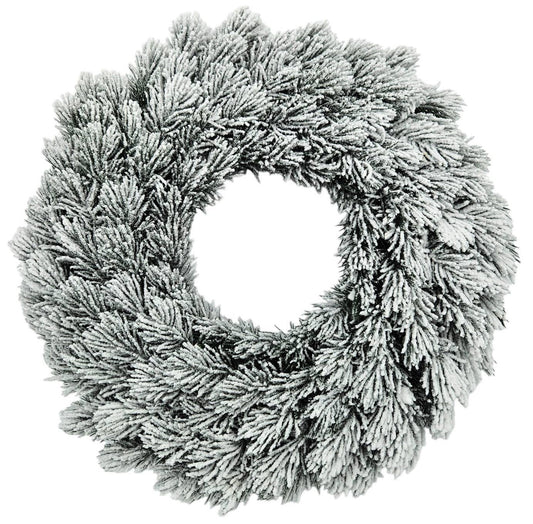 Artificial Snow Covered Christmas Wreath