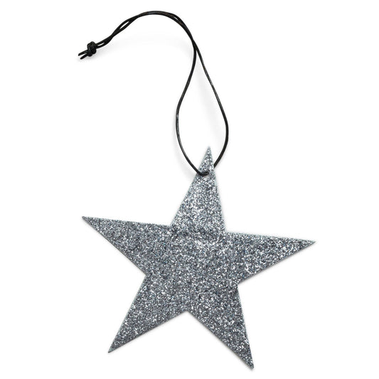 Silver Glitter Star