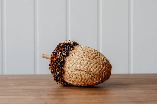 Pinecone and Fabric Acorn