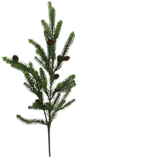 Pine Branch With Pinecones - 76cm