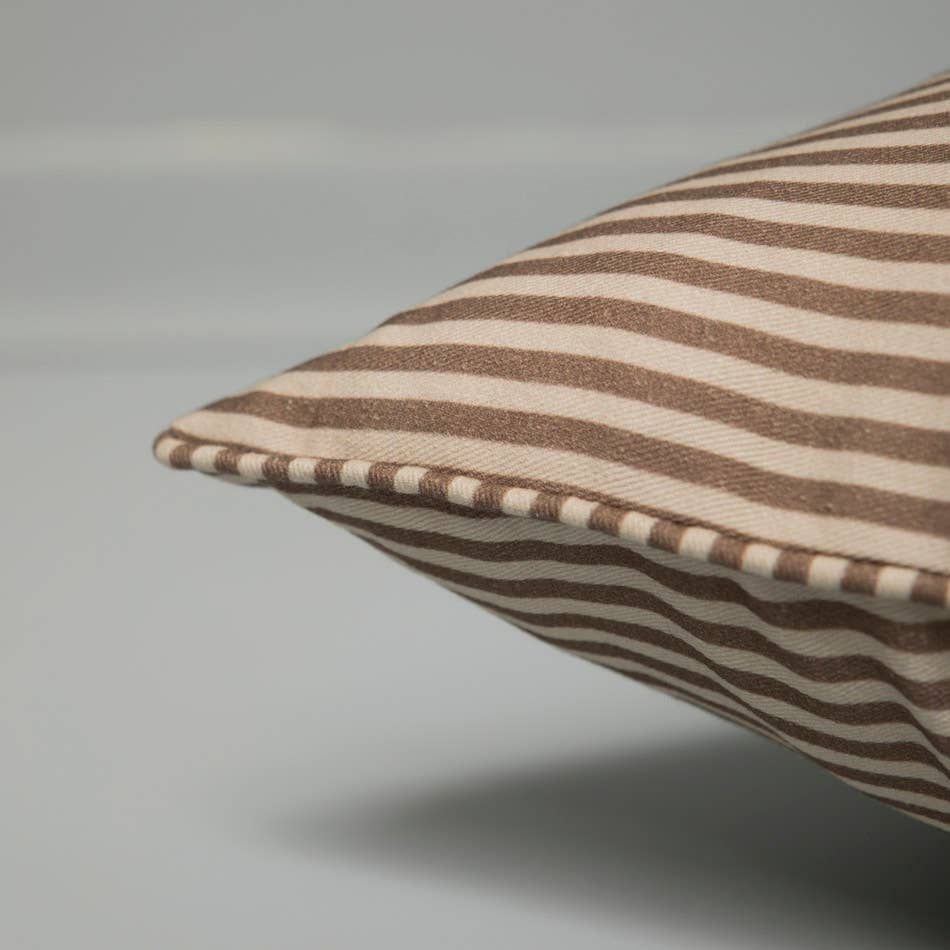 Striped Cotton Cushion - 3 Colours
