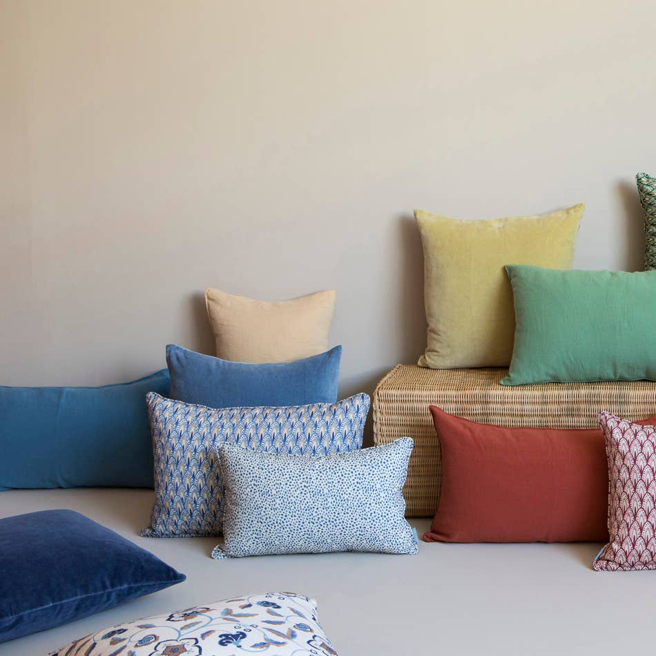 Blue Matilda Dots Cushion
