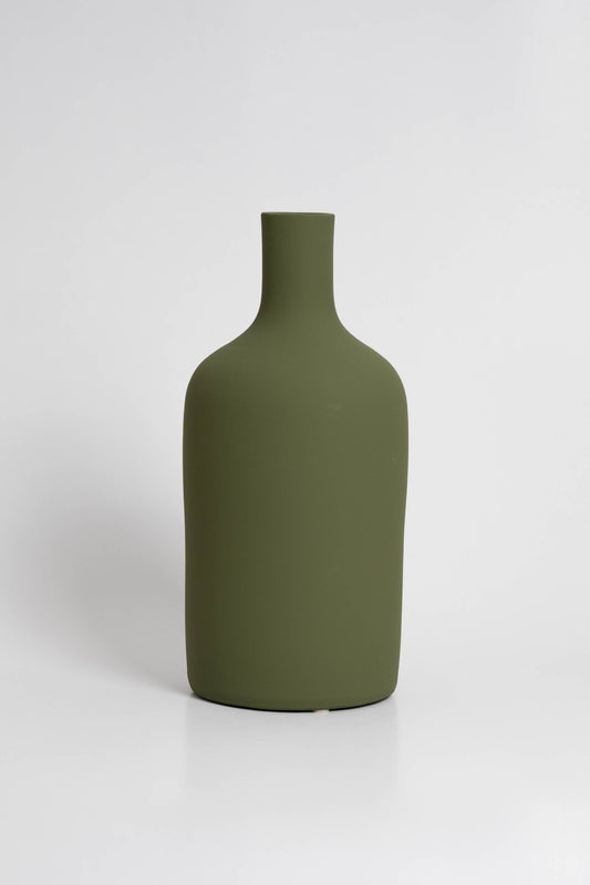 Blanc 02 - Olive Green Vase