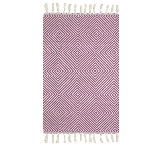 Wool and Cotton Throw - Rose