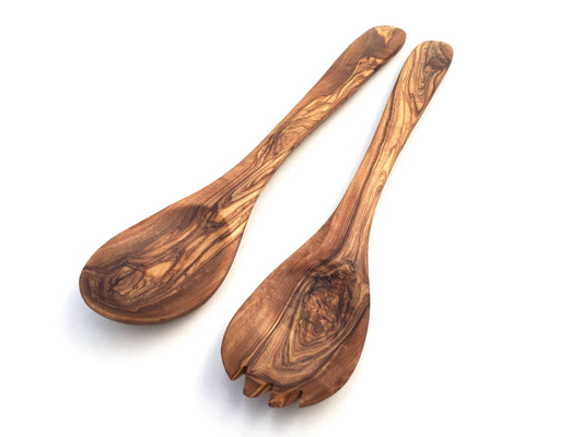 Hamburg Olive Wood Salad Servers